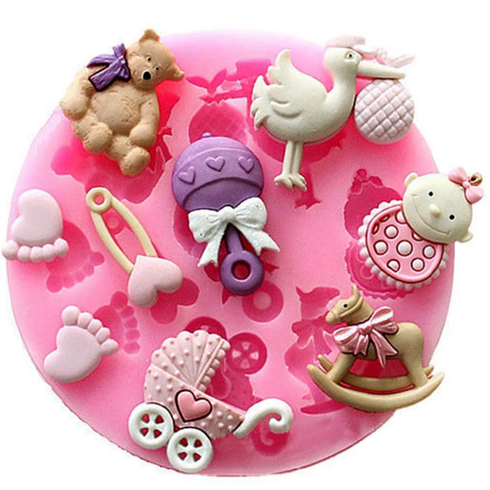 Moule à gâteau en silicone pour baby shower
