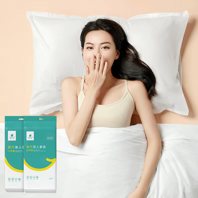 Literie en forme de poulet pour adulte, drap de lit portable, anti-salissure, étanche, pour hôtel de voyage