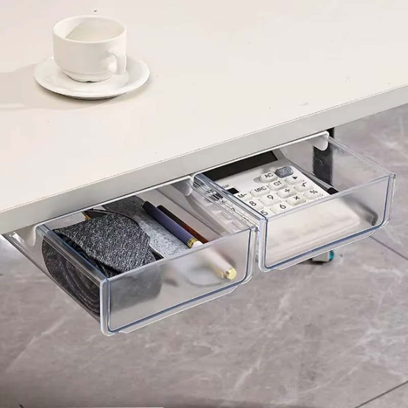 Sous le bureau tiroir boîte de rangement bureau tiroir de rangement coulissant sous bureau organisateur pour bureau amovible tiroir coulissant