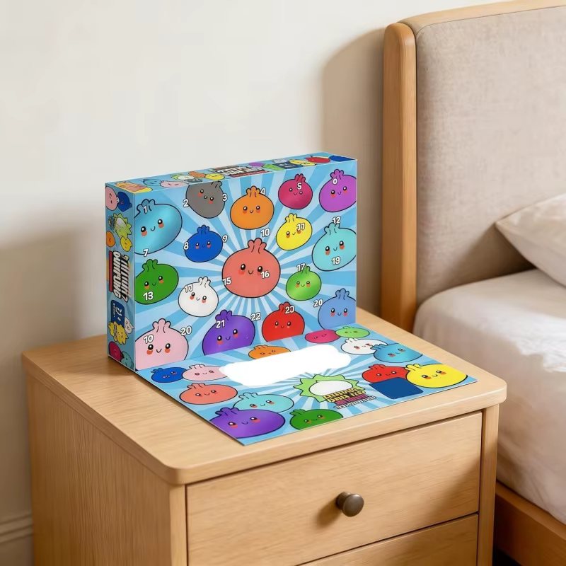 Nouvelle Boîte Mystère Calendrier de l'Avent, 24 Pièces de Dumplings Surprise Doux, Bao Bun Anti-Stress pour Adultes, Cadeau Sensoriel Anti-Anxiété