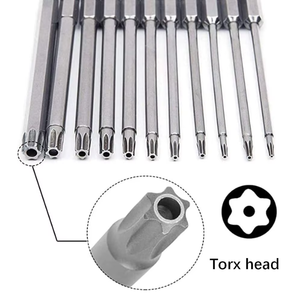 Jeu d'embouts de sécurité Torx 11 pièces