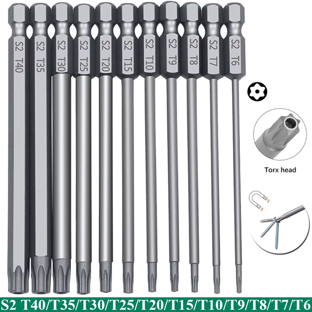Jeu d'embouts de sécurité Torx 11 pièces