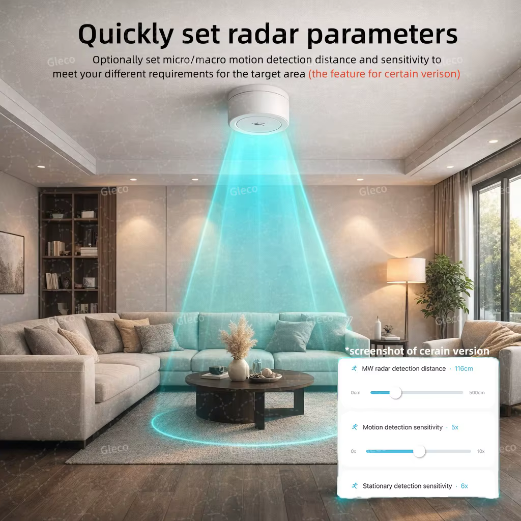 Capteur de présence radar Zigbee 24G Mmwave