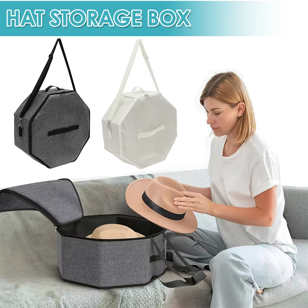 Sac de rangement de chapeaux en tissu Oxford