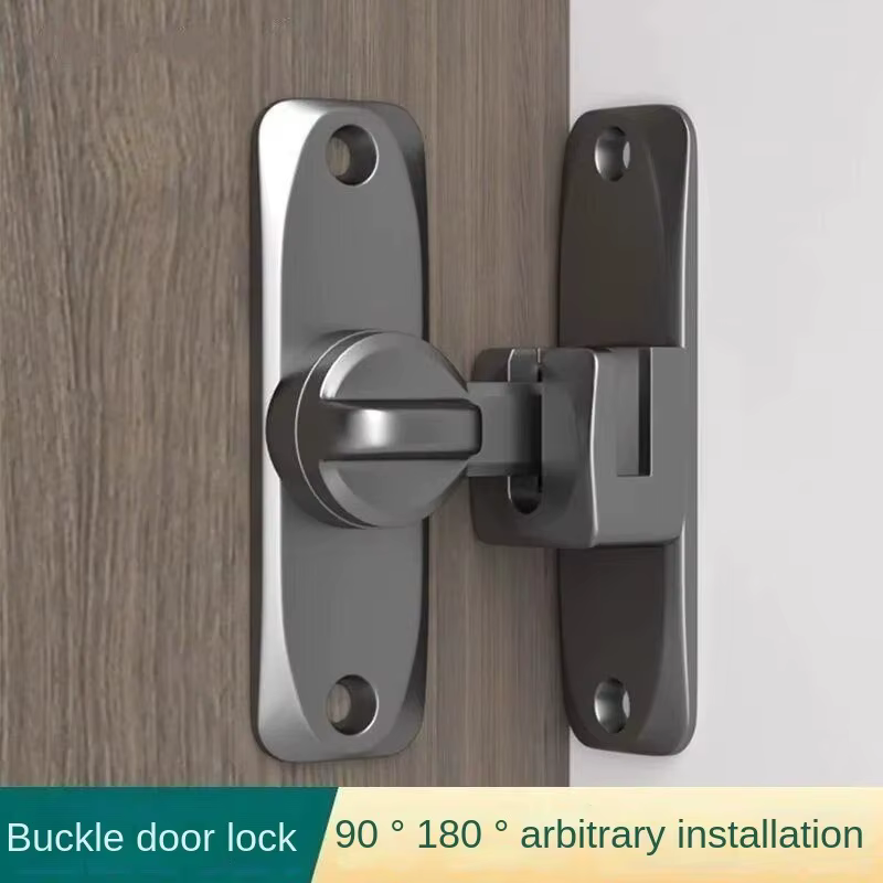 Serrure de porte à bascule à 90/180 degrés