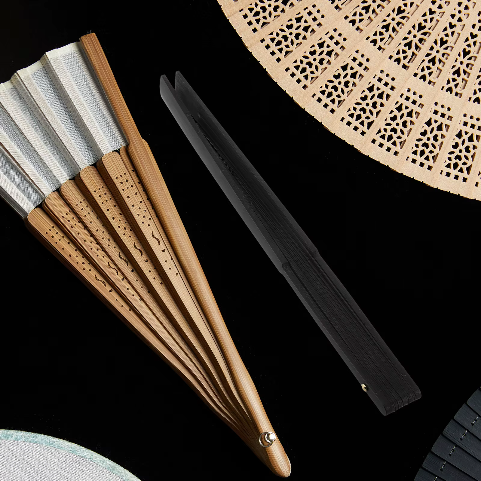 Kit de bricolage pour cadre de ventilateur pliable en bois brut, pour la fabrication de ventilateurs pliants portables, cadeaux de mariage, artisanat de remise de diplôme, décoration.