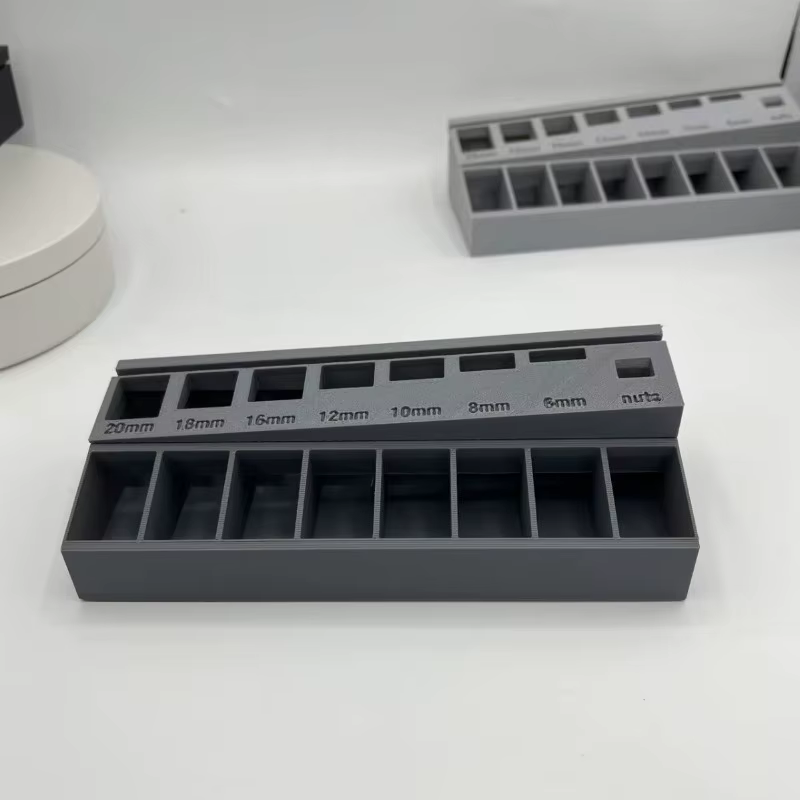 Trieur Portable pratique longueur de vis plateau de tri organisateur magasin écrous nouveau avec 7 fentes de mesure M3 boulon tiroirs de rangement