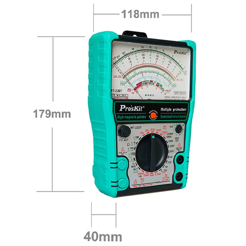 Multimètre à pointeur MT-2207