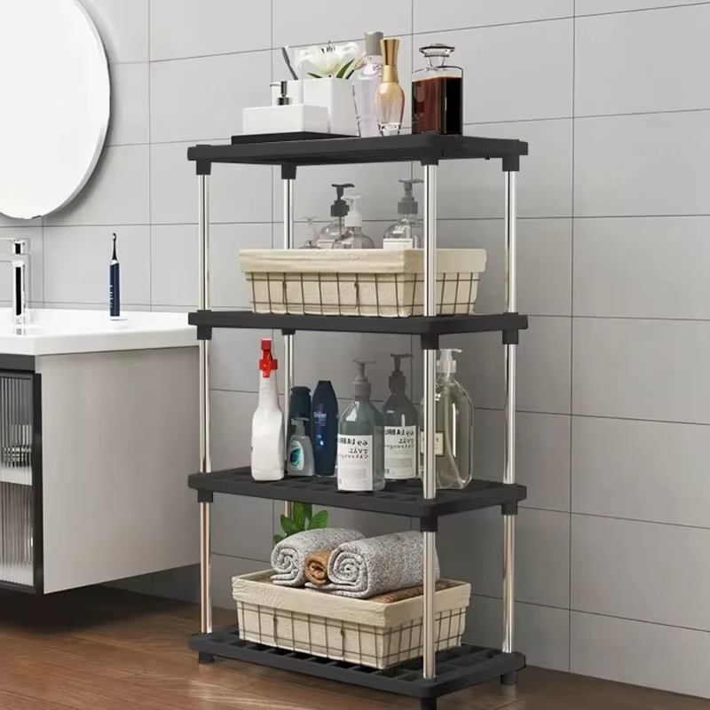 Étagère de rangement carrée à 4 niveaux