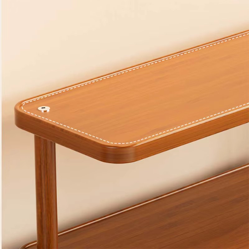 Support de rangement polyvalent en bois à 2 niveaux pour cuisine et salle de thé