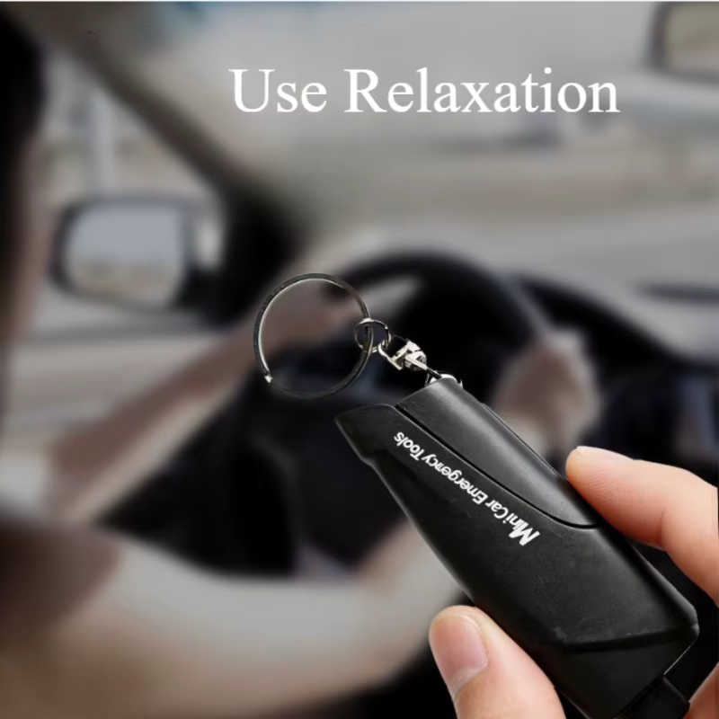 Marteau de sécurité automobile multifonctionnel portable pour briser les vitres en cas d'urgence
