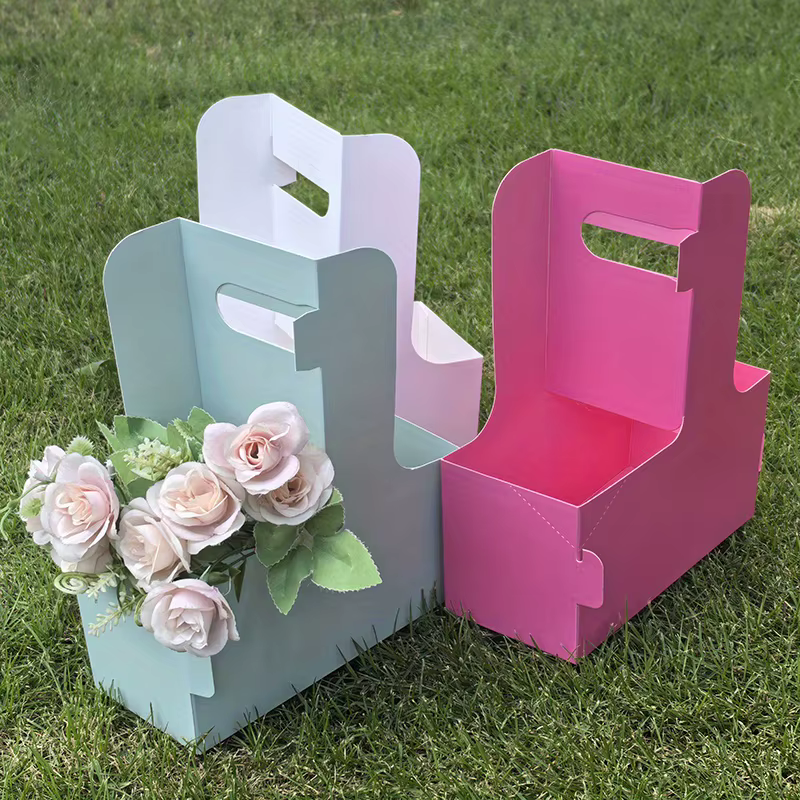 Coffrets cadeaux floraux avec poignées