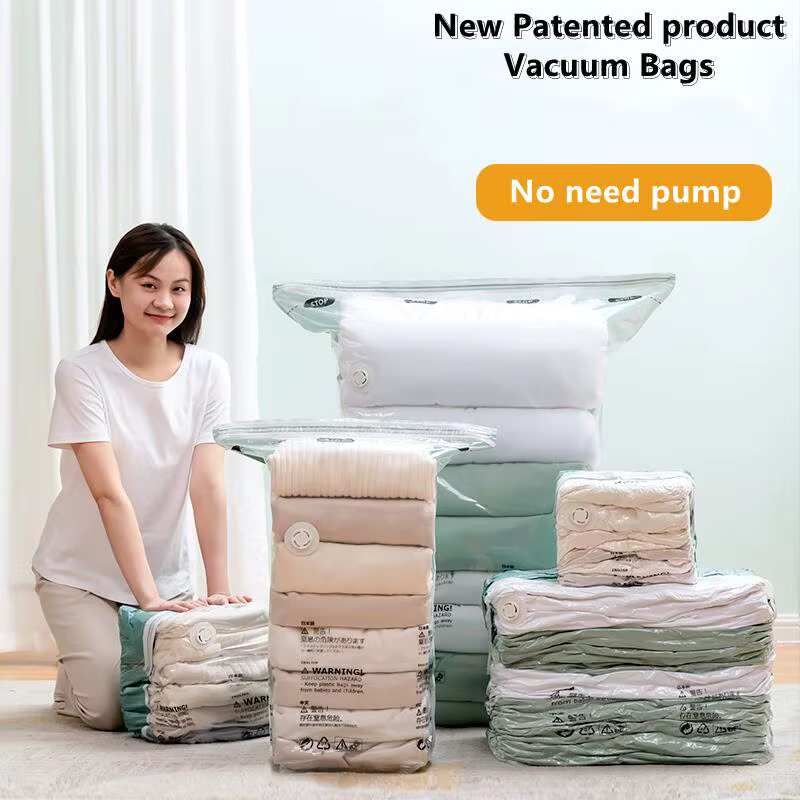Sacs de compression sous vide sans pompe
