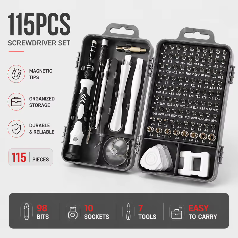 Jeu d'embouts magnétiques Torx Phillips