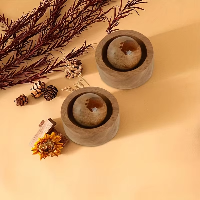 Diffuseur d'huiles essentielles pour voiture et maison – Mini diffuseur de parfum naturel mignon en bois adapté à la chambre à coucher, au salon et à la salle de bain