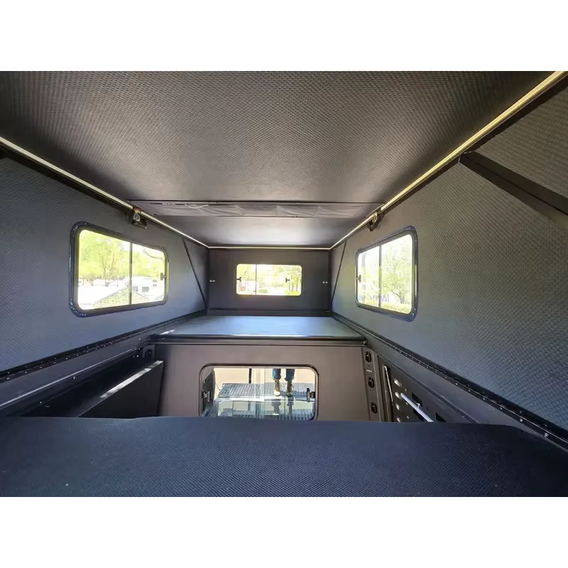 Tente de toit rigide imperméable pour 2-3 personnes - Tente de toit pliable en aluminium pour camionnette, camping-car tout-terrain