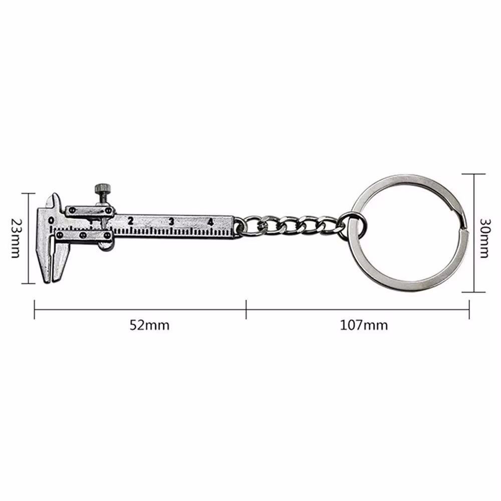 Règle réglable 0-4cm, porte-clés de voiture