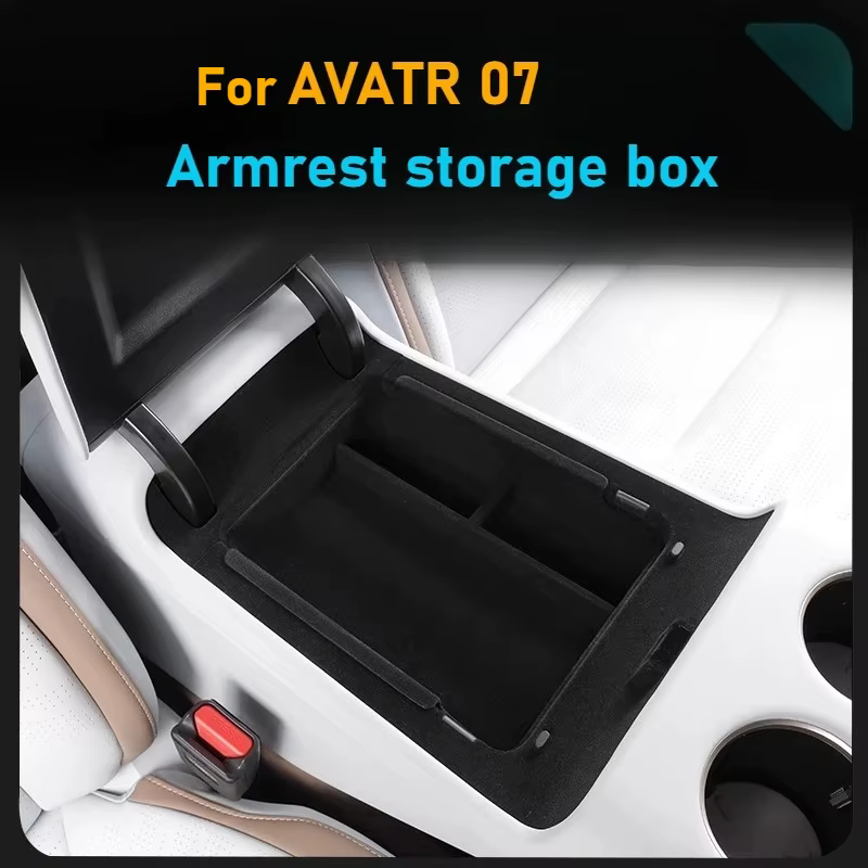 Boîte de rangement pour accoudoir de Console centrale de voiture AVATR 07