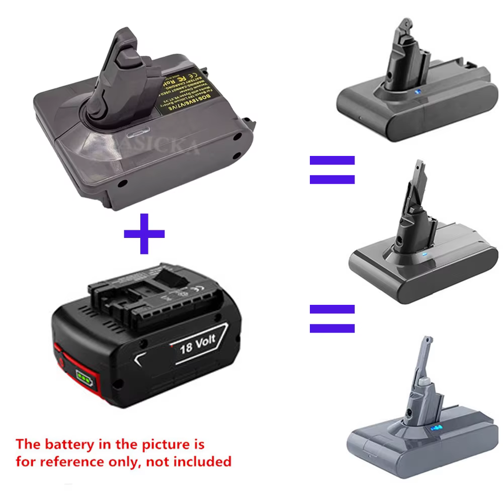Adaptateur de batterie 3 en 1 BOS18V6V7V8