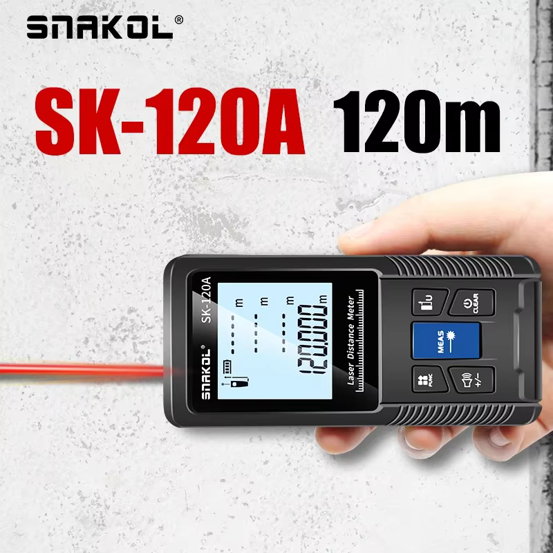 Télémètre laser SNAKOL - Outil de mesure numérique 40m/50m/70m/100m/120m - Mètre de distance