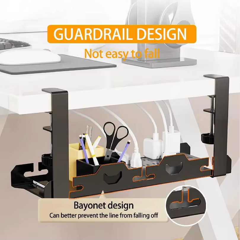 Support de rangement télescopique sous table