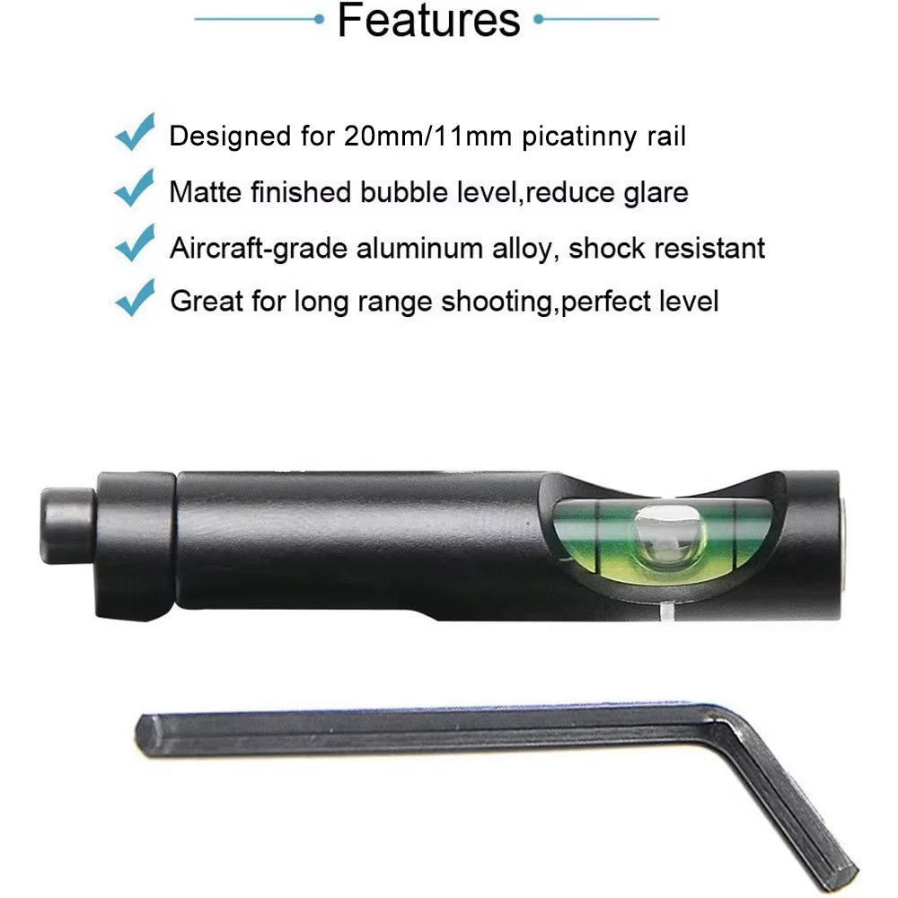 Supports de portée optique de niveau à bulle d'esprit de chasse pour Rail Picatinny 11mm/20mm