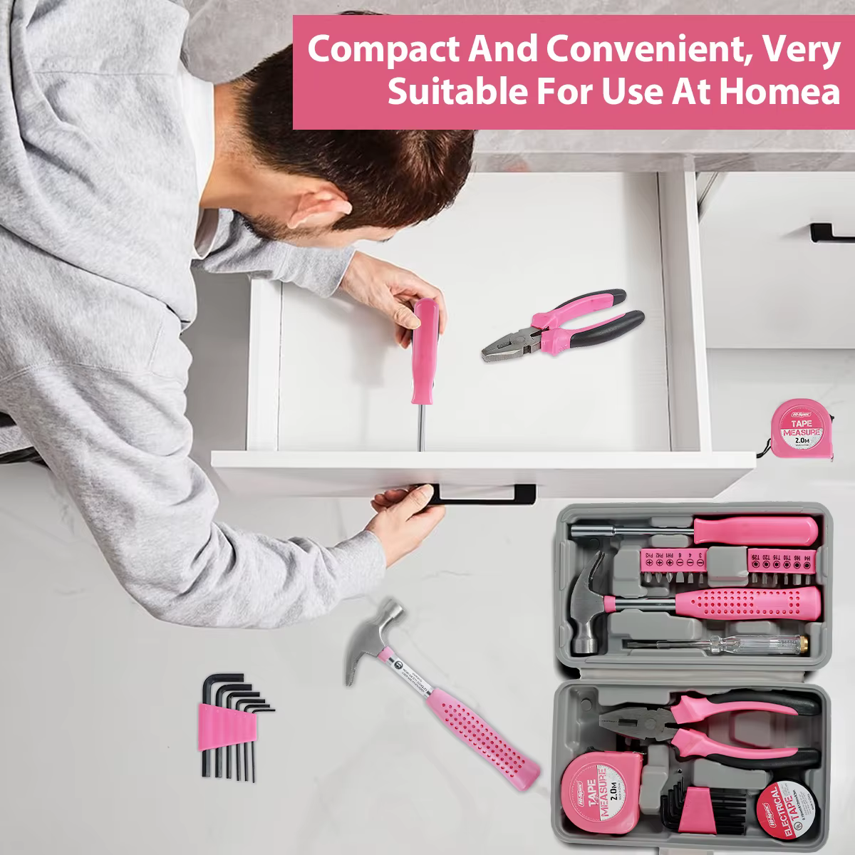 Kit d'outils de réparation domestique 13/24 pièces