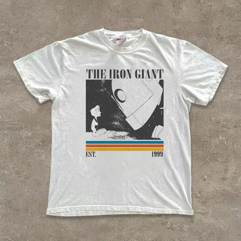 T-shirt du film Iron Giant, T-shirt rétro pour hommes, style estival, adapté aux hommes et aux femmes
