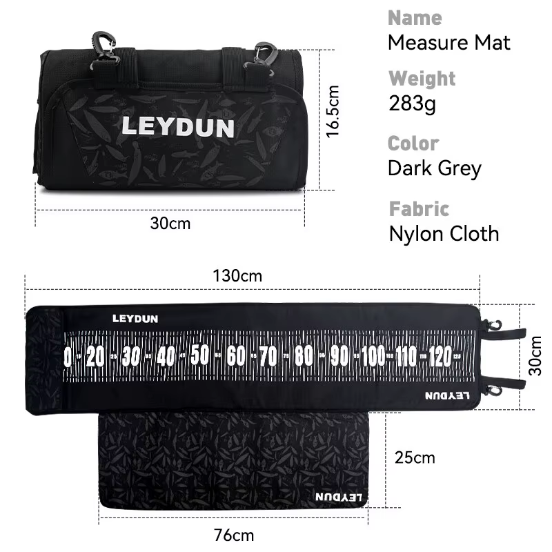 LEYDUN 125cm poisson mesure tapis de pêche outils est livré