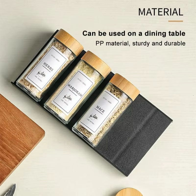 Organisateur de tiroir à épices de cuisine à 4 niveaux