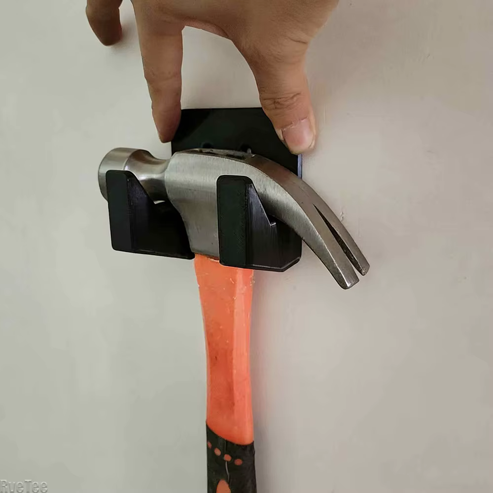 Support mural vertical pour outils avec étagère de rangement – Organisateur de marteaux et d'outils en plastique robuste