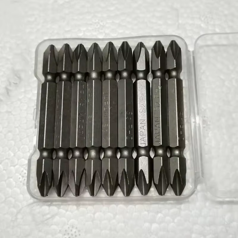Jeu d'embouts de tournevis antidérapants PH2 de 65mm avec tige hexagonale magnétique de 1/4 pouces