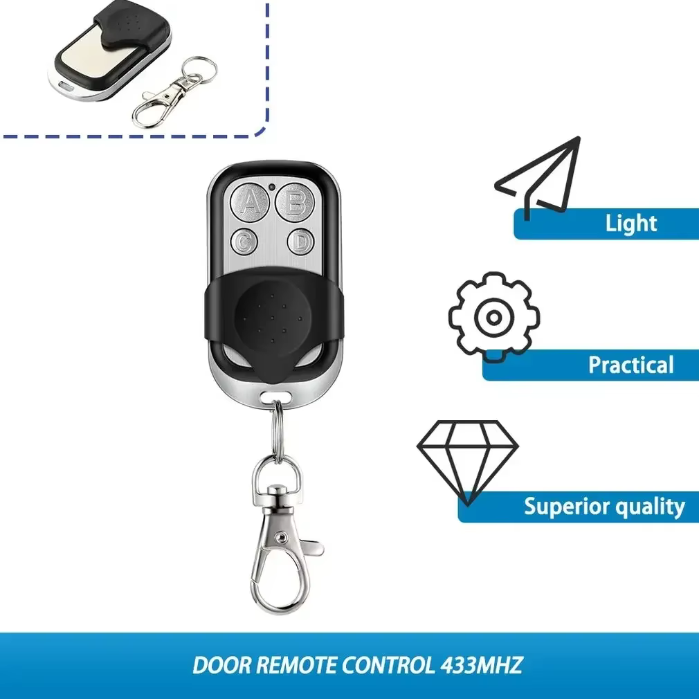 2 pièces/3 pièces télécommande RF sans fil 433MHz porte électrique