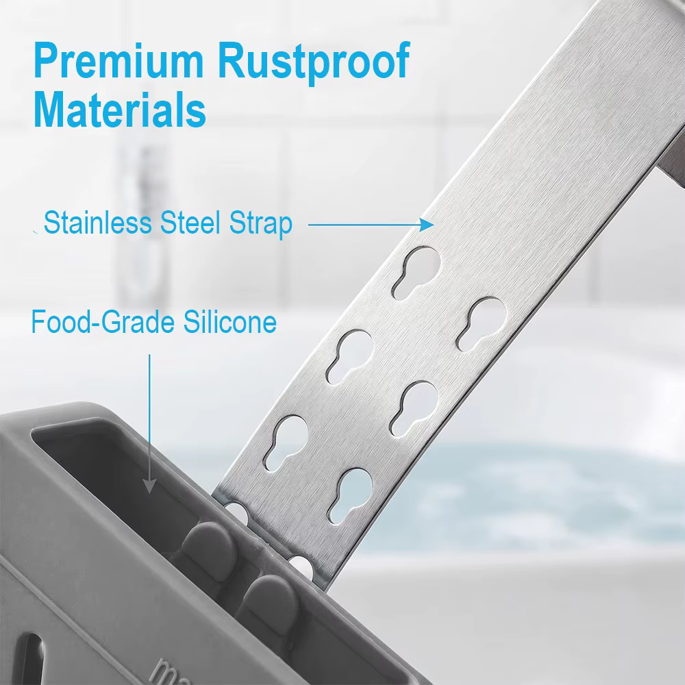 Support réglable pour tablettes de nettoyage de réservoir de toilettes