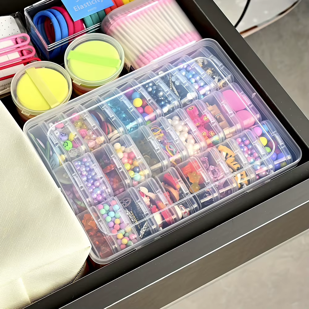 Boîte de rangement multifonctionnelle pour broderie diamant DIY