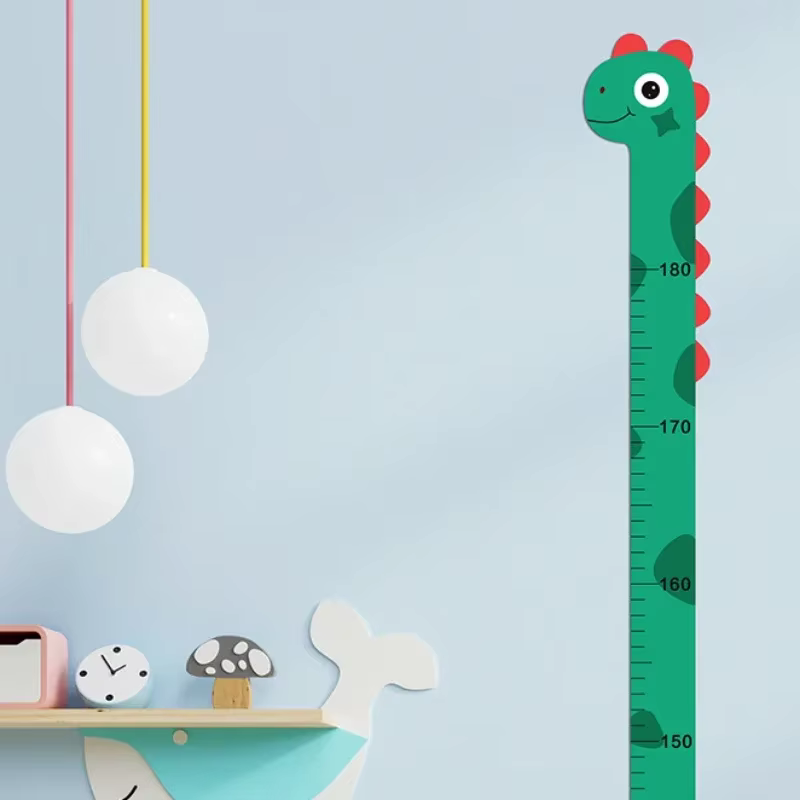180 cm mode dessin animé animaux hauteur mesure autocollant mural girafe papier peint chambre d'enfants pépinière