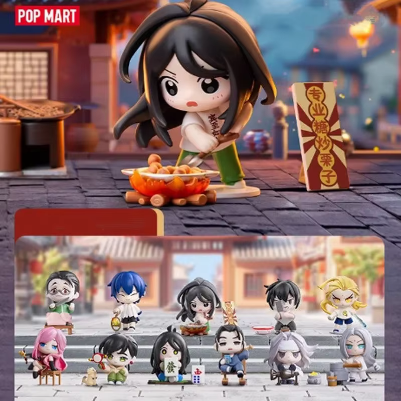 POP MART sous une personne Folk série personnalisée véritable boîte aveugle
