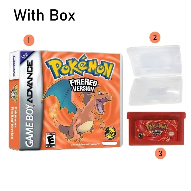 Cartouche de jeu vidéo 32 bits Pokemon USA pour console