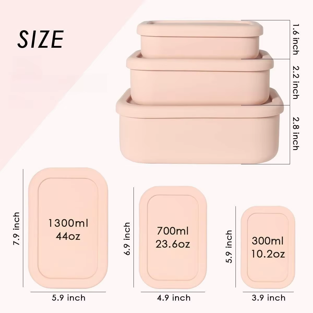 Conteneurs de stockage des aliments en Silicone