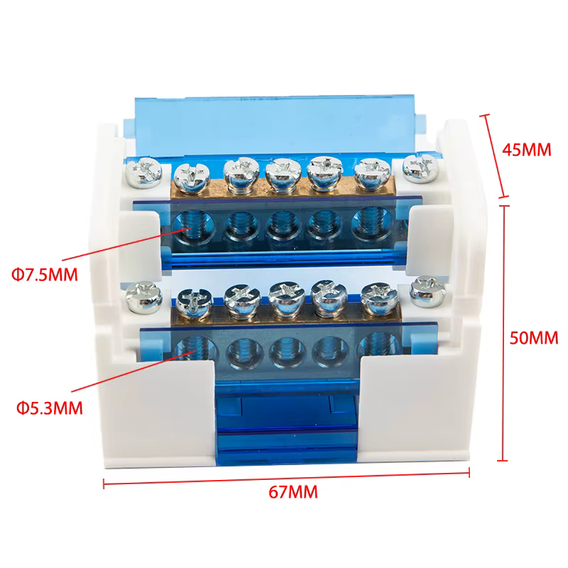 Bloc de connexion modulaire pour rail DIN WKH207