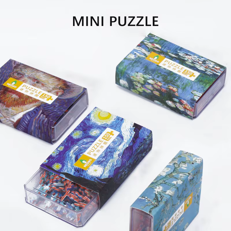 150 pièces Tube Mini carton puzzle boîte d'allumettes jeu jouets pour enfants adultes apprentissage éducatif assembler