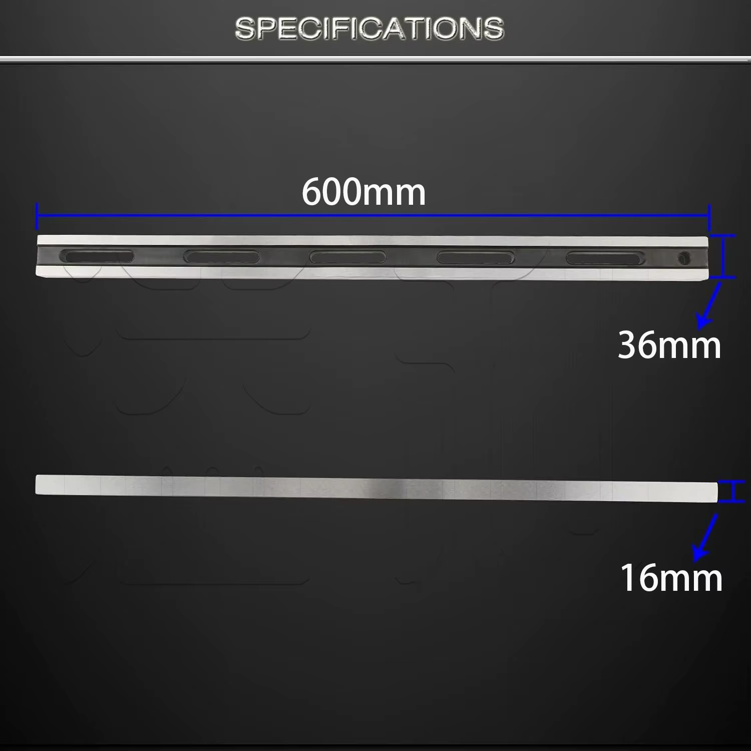Culasse de moteur à bord droit de précision de 600mm