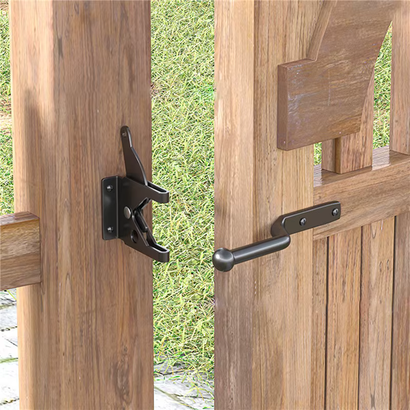 Loquet de porte autobloquant en acier au carbone