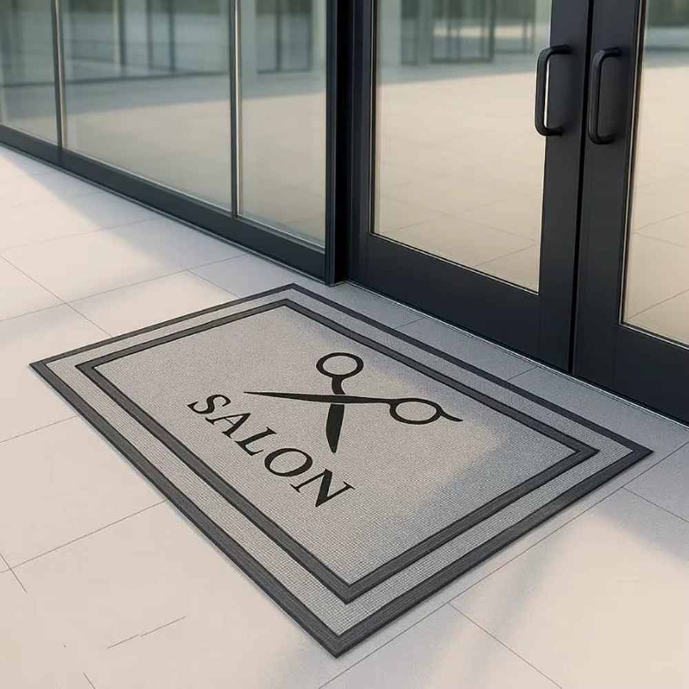 Tapis de bienvenue personnalisés avec logo d'entreprise, absorbants et antidérapants, pour les entrées de bureaux, magasins, restaurants, hôtels, bars