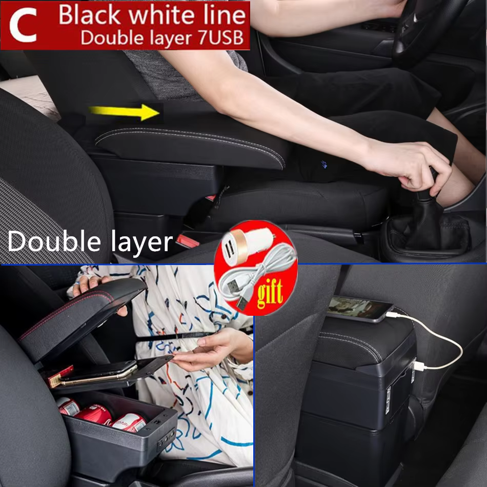 Boîte d'accoudoir pour Ford Fiesta Mk5