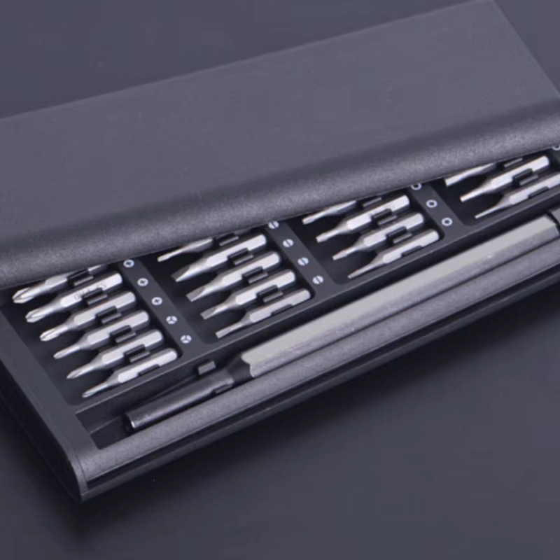 Kit de tournevis 25 en 1 avec embouts en plastique/aluminium