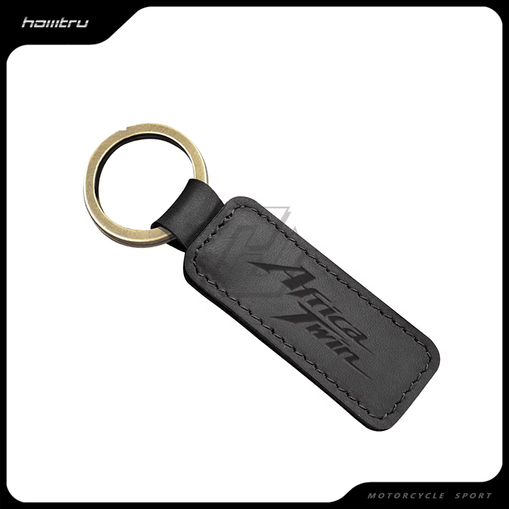 Porte-clés de moto rétro en cuir de vache, étui pour Honda Africa Twin Key
