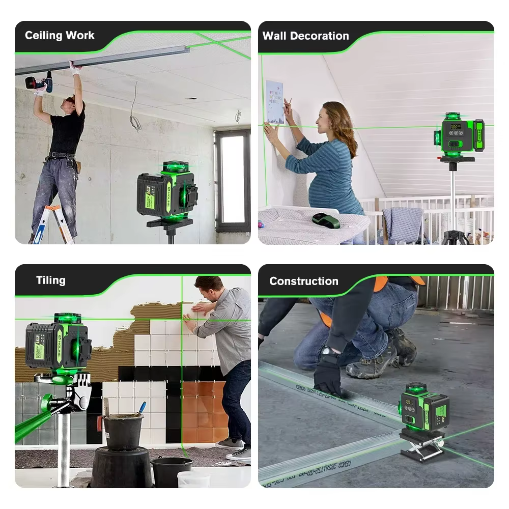 HGLINE 4D 16 lignes niveau laser auto-nivelant 360 °