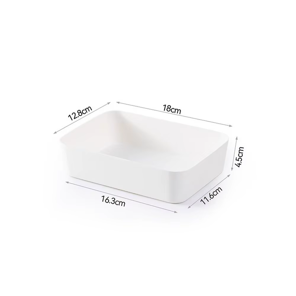 Boîte de rangement de bureau en plastique grande capacité