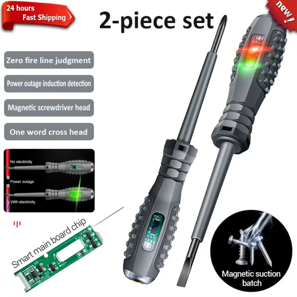 Tournevis d'électricien mot/croix 12-220V